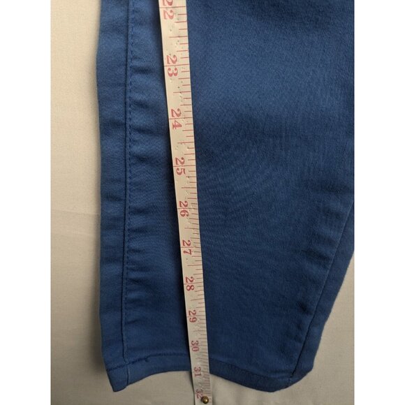Francesca’s Birdcage Pants Women's 27 Turquoise Blue Skinny Stretch USA Made - Picture 5 of 10